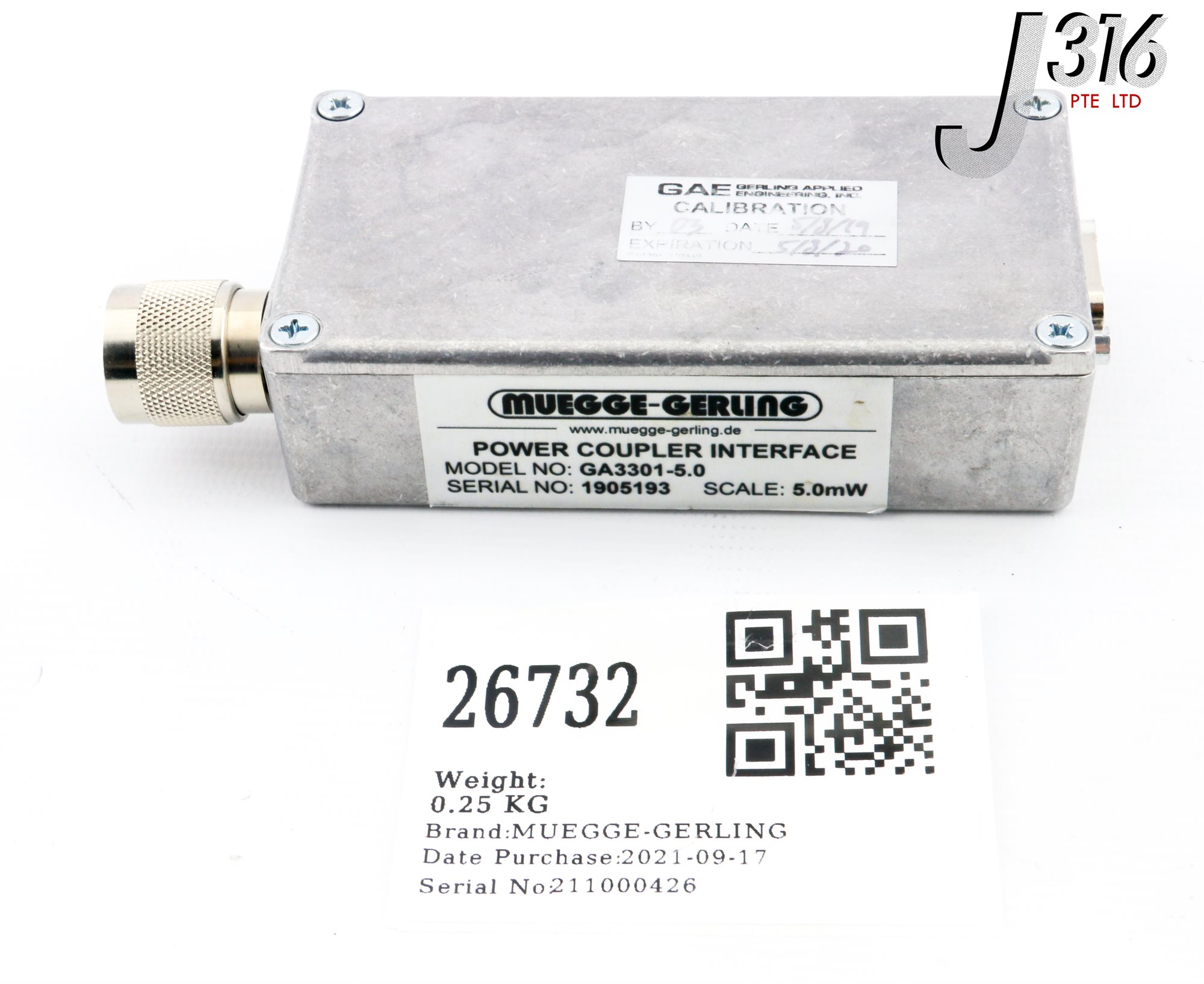 カン専用 26732 MUEGGE-GERLING POWER COUPLER INTERFACE, 5.0MW GA3301-5.0 | eBay